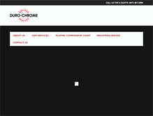 Tablet Screenshot of duro-chrome.com